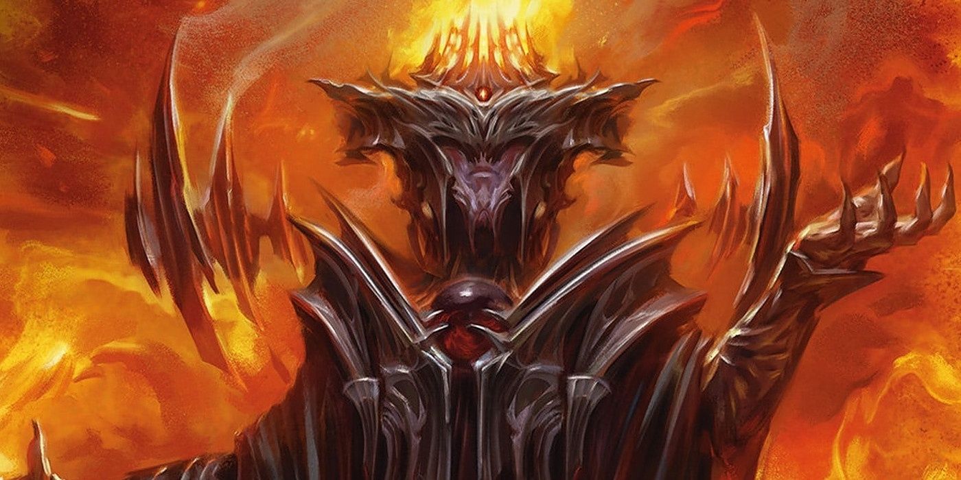 mtg sauron cards Sauron, the Dark Lord LotR THE RING TEMPS YOU AMASS ORCS Magic Mtg Cus –  CommanderComplete main image 1