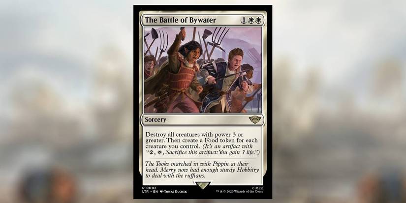 MTG's LotR Battle of Bywater Gives White Weenie Its Best Board Wipe Yet MTG's LotR Battle of Bywater Gives White Weenie Its Best Board Wipe Yet