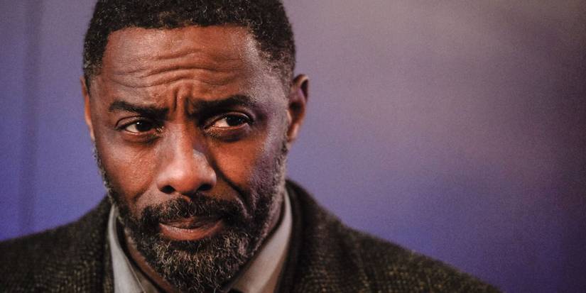 DCI John Luther (Idris Elba) looks quizzically off camera in Luther (2010).