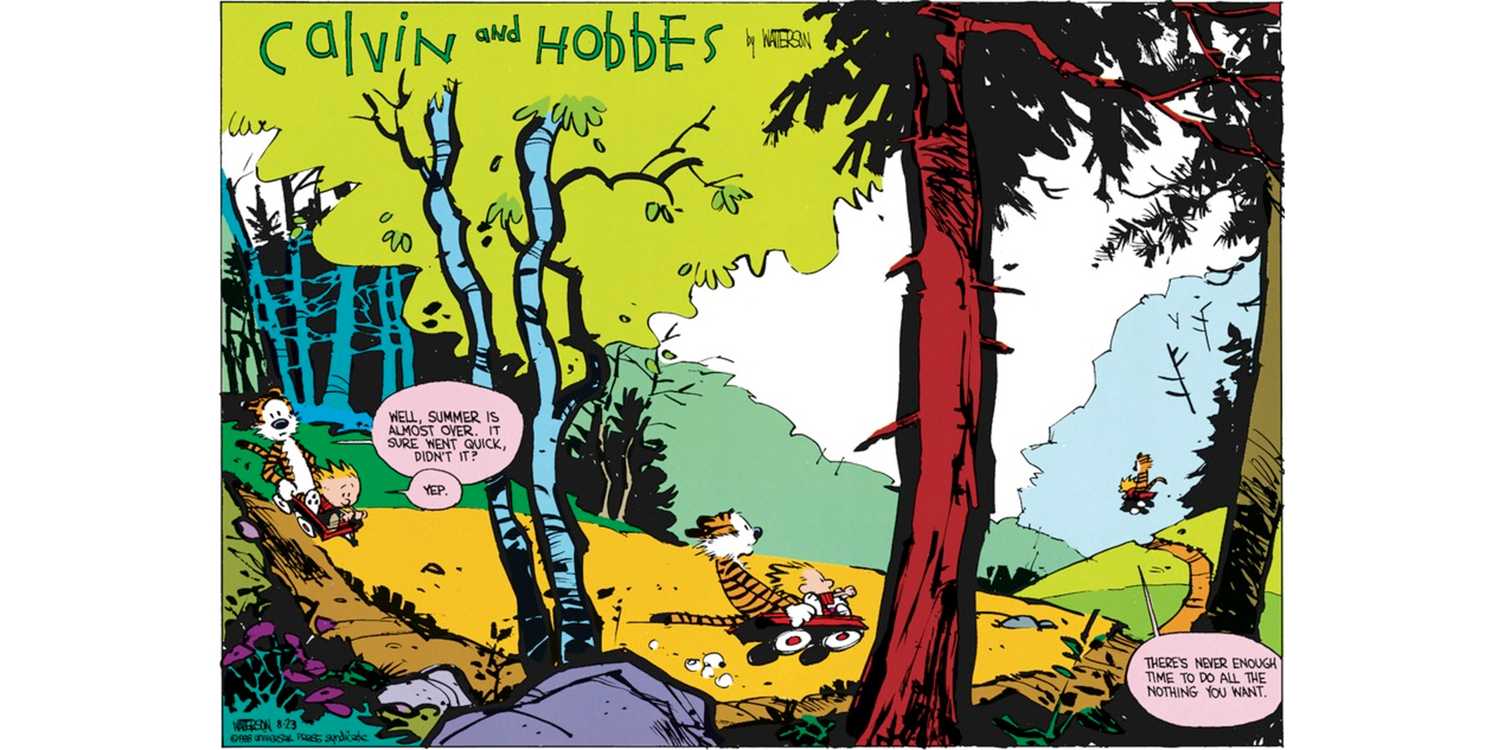 Calvin First Ride Bus Why Bill Watterson Named his Characters Calvin and Hobbes