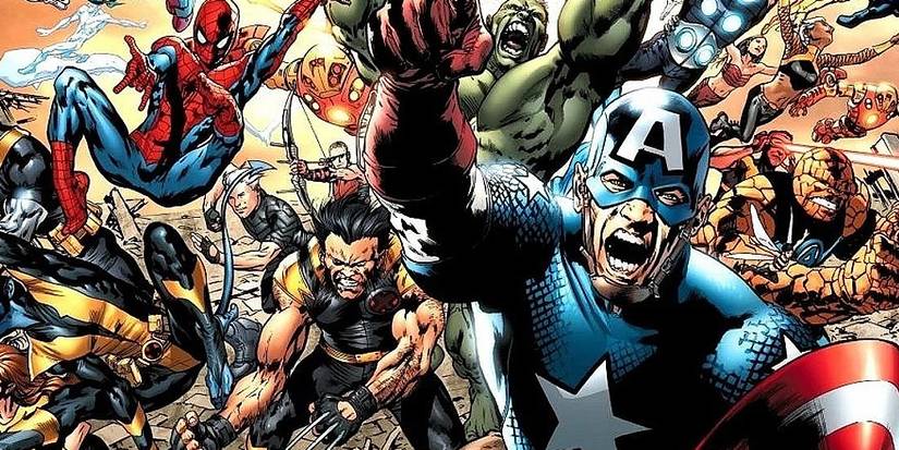 Captain America leads the heroes into battle in The Ultimates