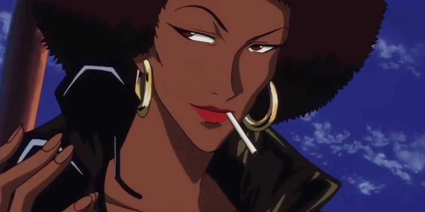 Cowboy Bepop: 10 melhores episódios do anime Poucos animes conseguiram alcançar o status de clássico atemporal como Cowboy Bebop. Lançado em 1998 pelo estúdio Sunrise e dirigido por Shinichirō Watanabe, o anime conquistou fãs no mundo inteiro ao misturar ficção científica, jazz, ação e filosofia existencial em uma narrativa envolvente.  cowboy-bebop-personagem-mulher-fumando-cigarro-com-brinco-argola-grande