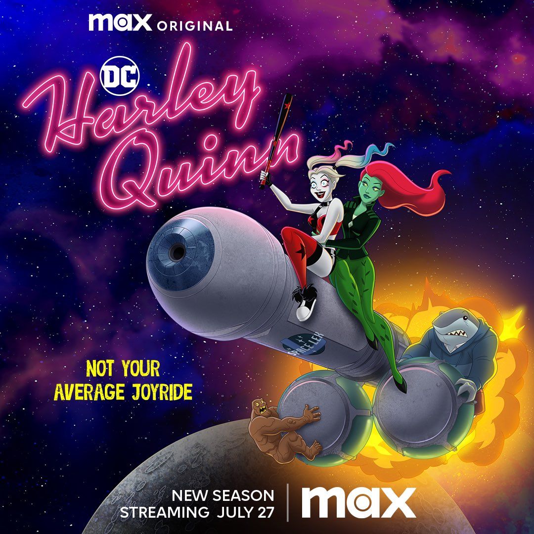 Harley Quinn Blasts Off on an Almost-NSFW Rocket in Season 4 Poster
