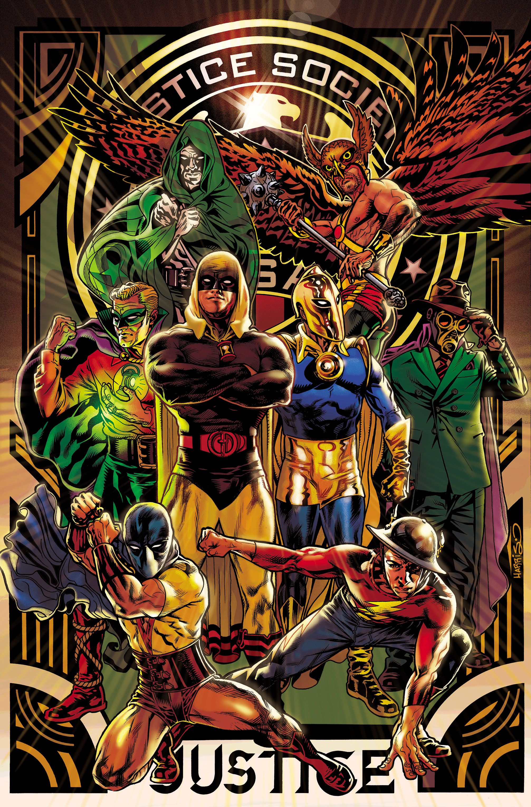 Justice Society of America 8 Open to Order Variant