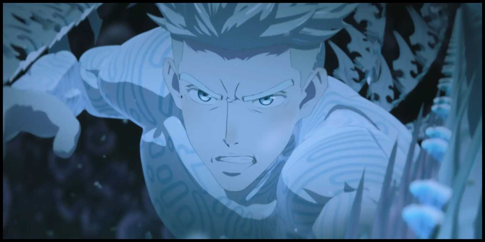 Knives rushes and attacks in Trigun Stampede.