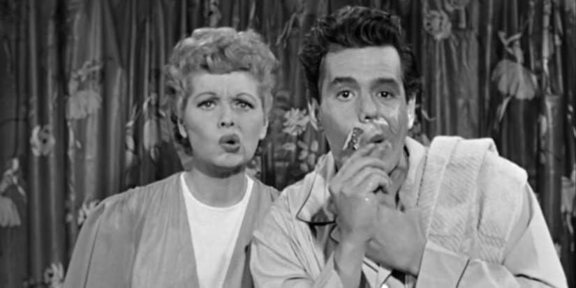 Lucille Ball and Desi Arnaz in I Love Lucy