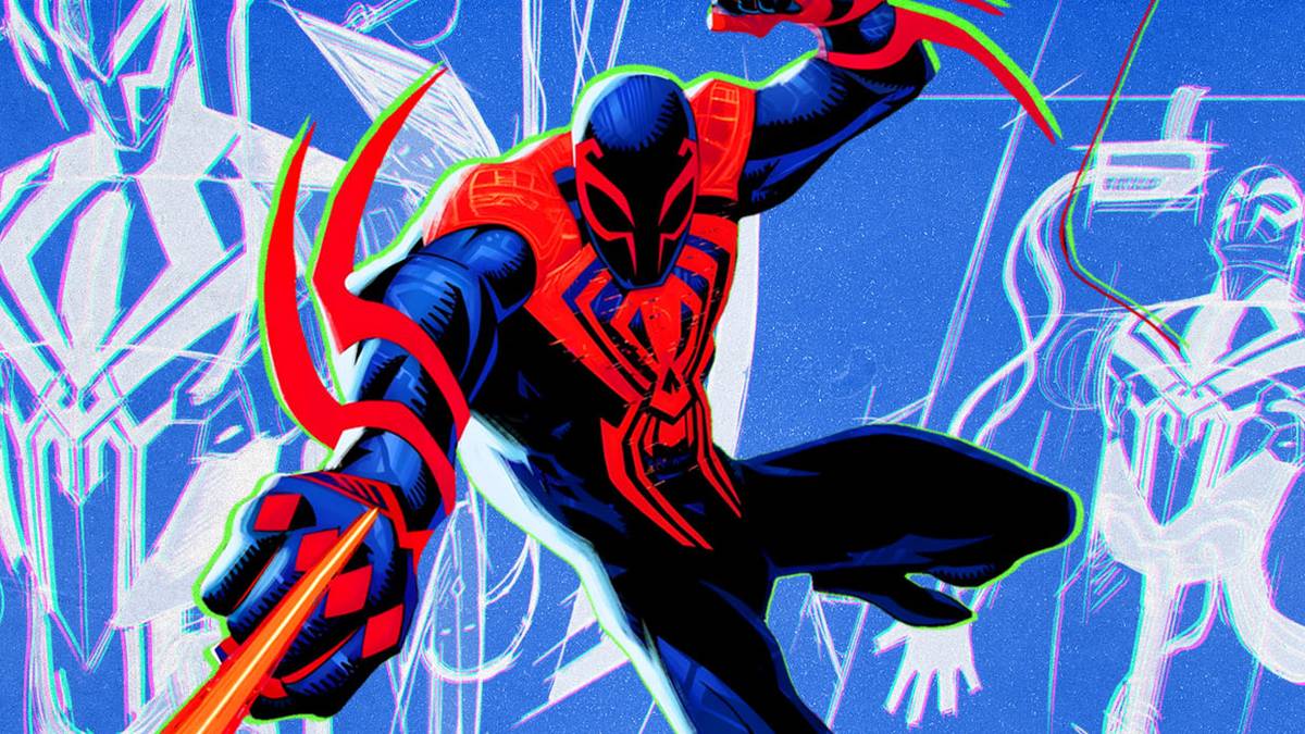Spider Man 2099 Spider Verse Face