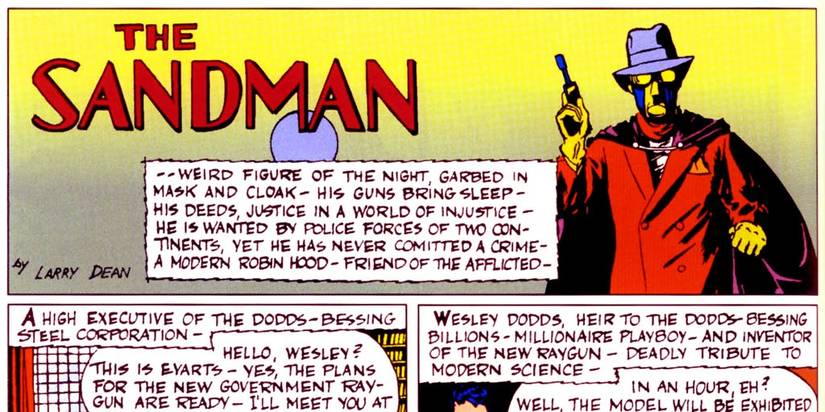 The Golden Age Sandman's Many Faces in DC Comics