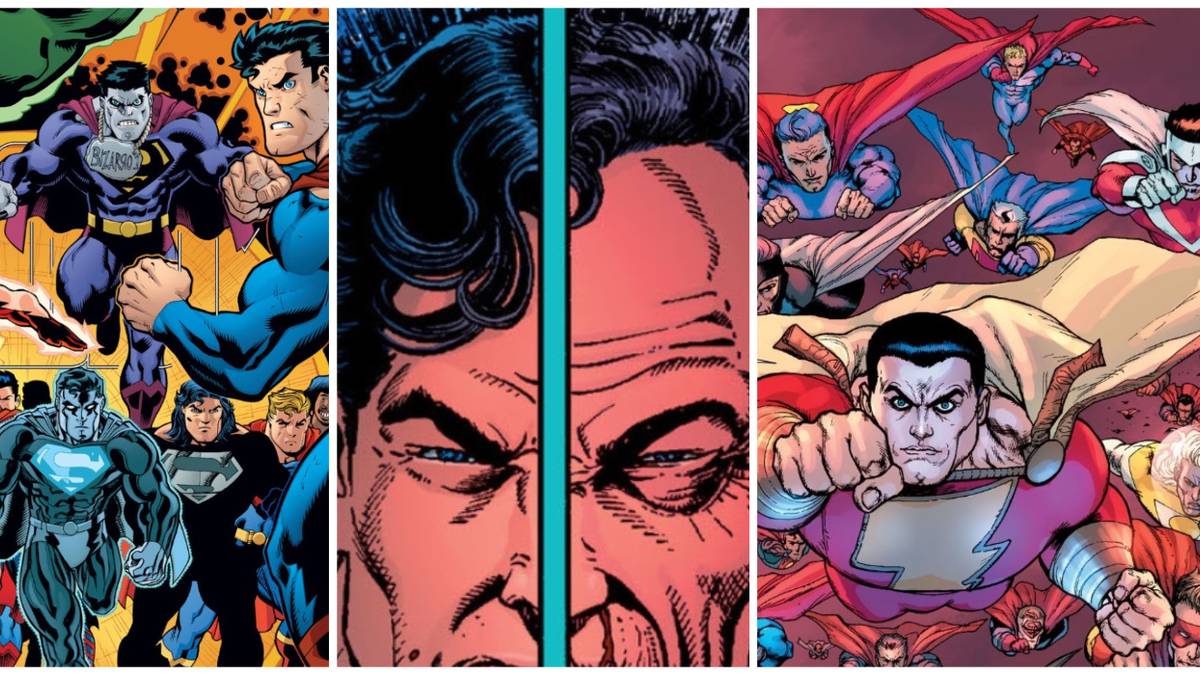 All Superman Versions Superman Through The Ages Boxed Figure Set New