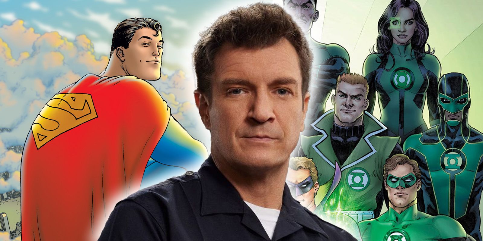 Superman's Nathan Fillion Recalls Surprise Green Lantern Casting, image size:1600x800