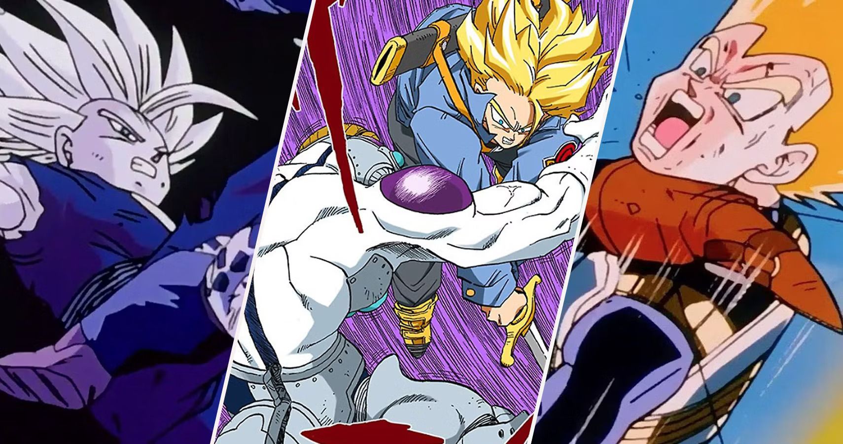Goku, Trunks, Vegeta, Gohan  Dragon ball super manga, Anime