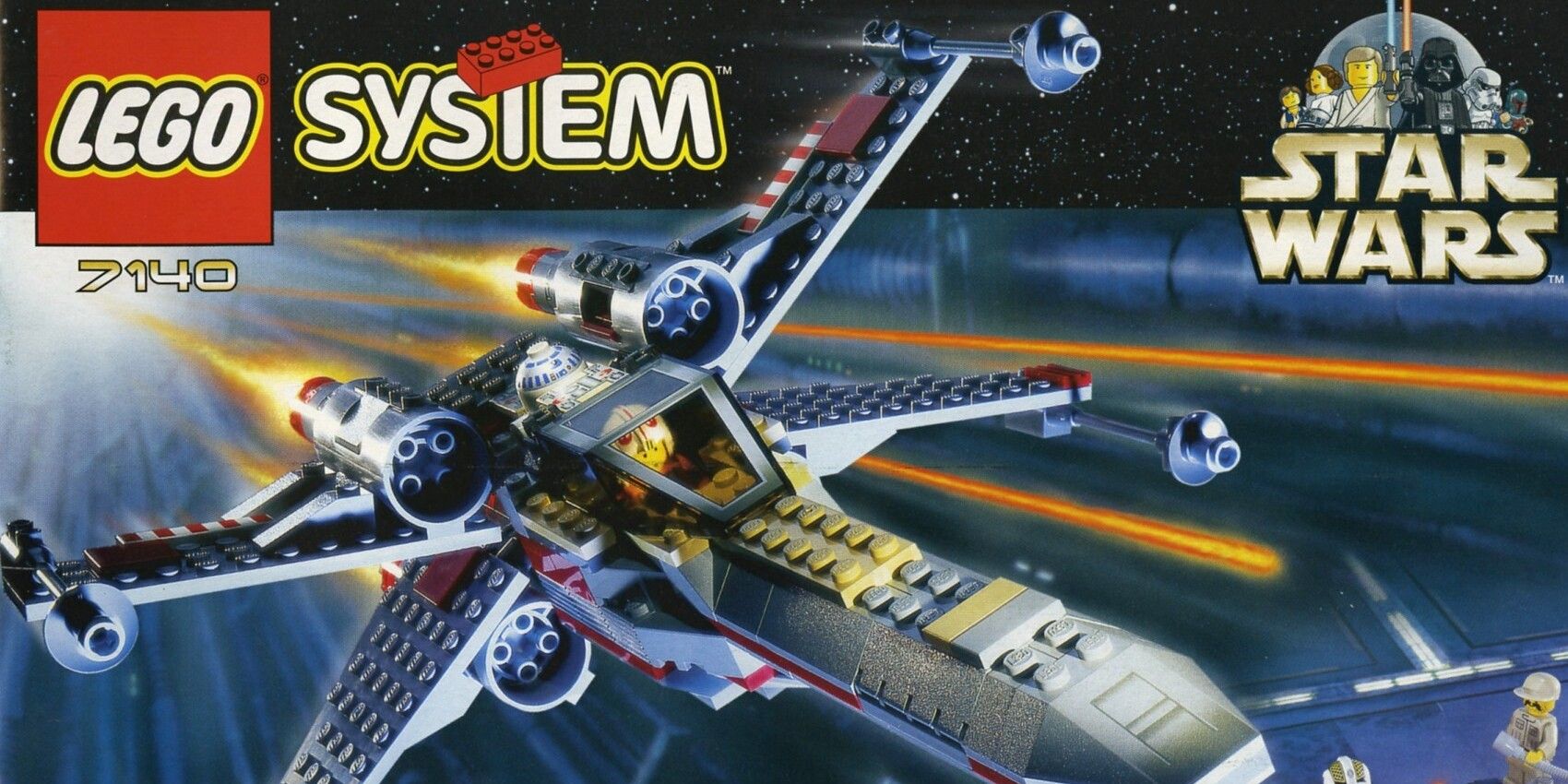 The original 7140 Lego X-Wing boxed set