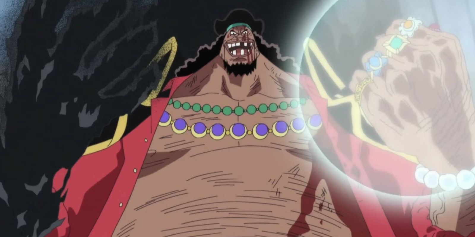 captain blackbeard with two devil fruit powers in one piece