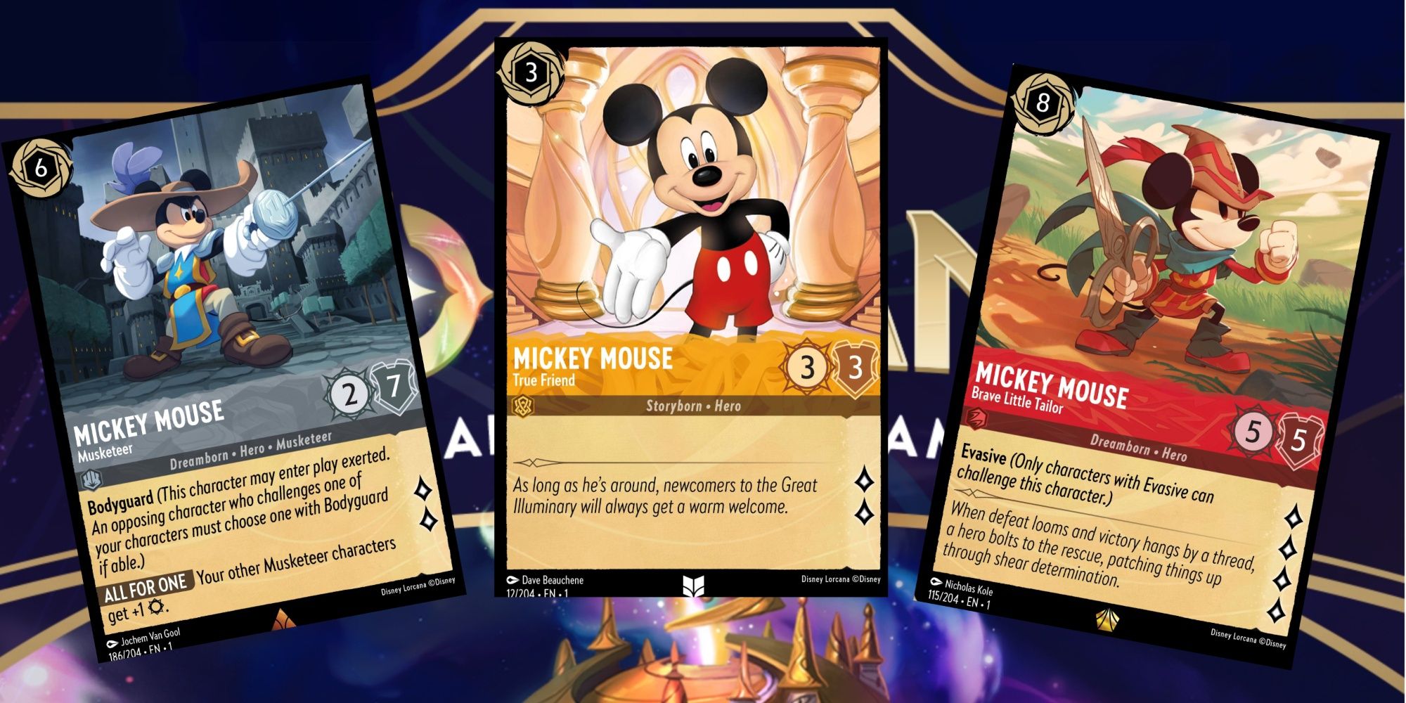 Every Mickey Mouse Card in Disney Lorcana's First Chapter, Ranked