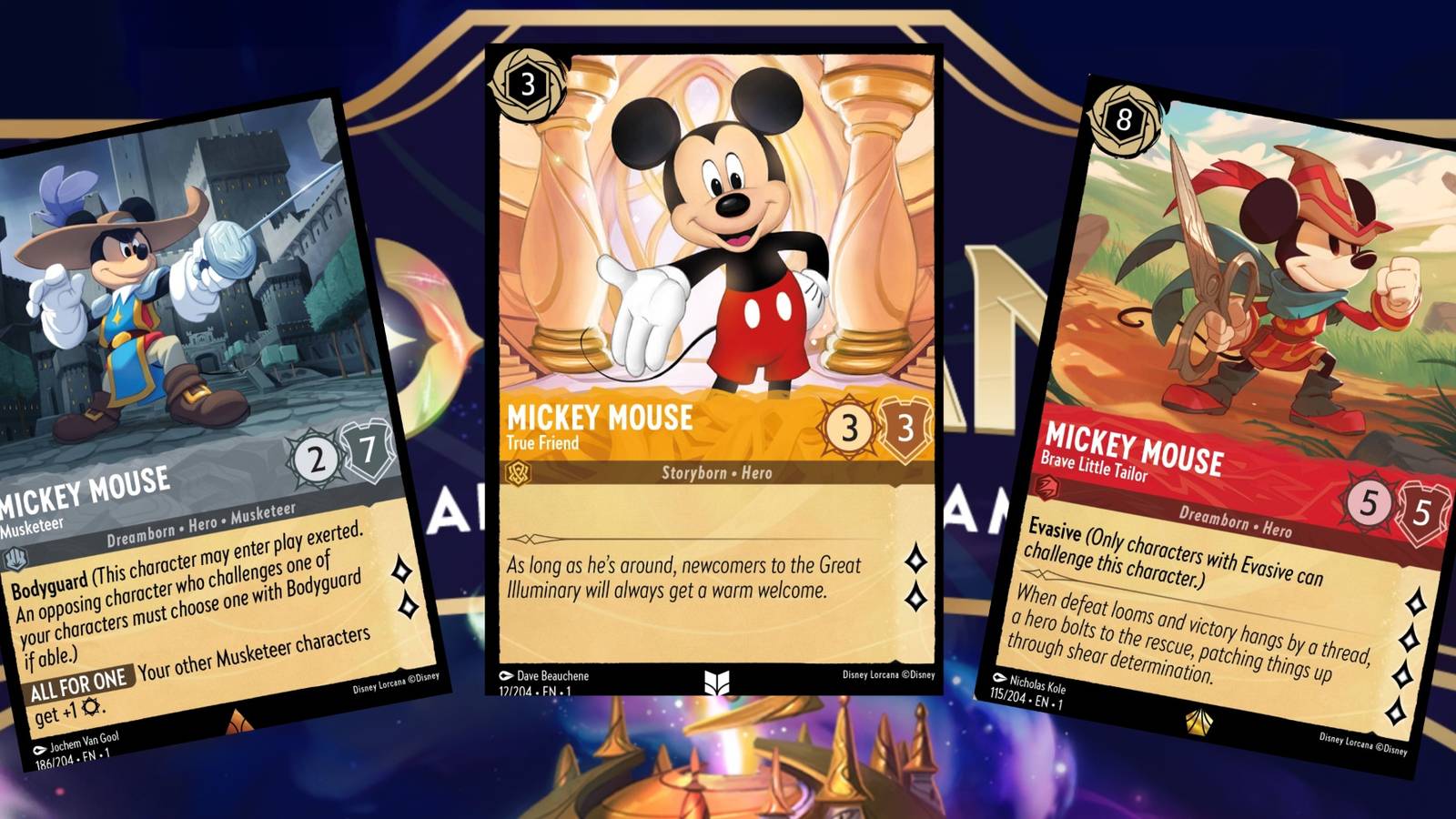 Every Mickey Mouse Card in Disney Lorcana's First Chapter, Ranked