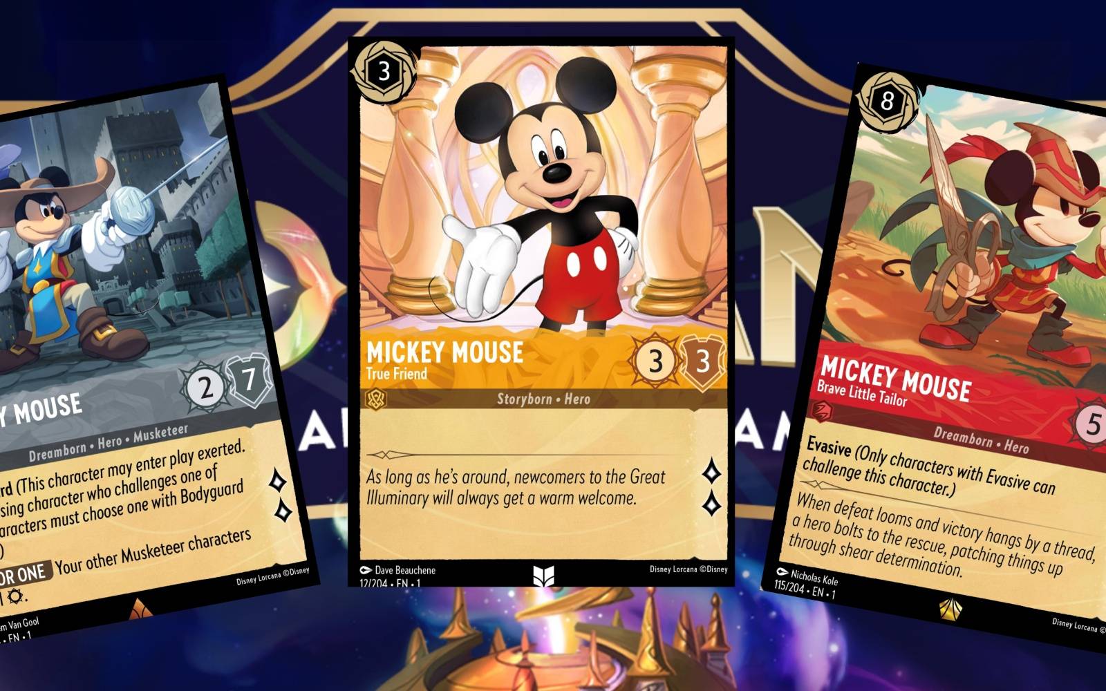 Every Mickey Mouse Card in Disney Lorcana's First Chapter, Ranked Every Mickey Mouse Card in Disney Lorcana's First Chapter, Ranked