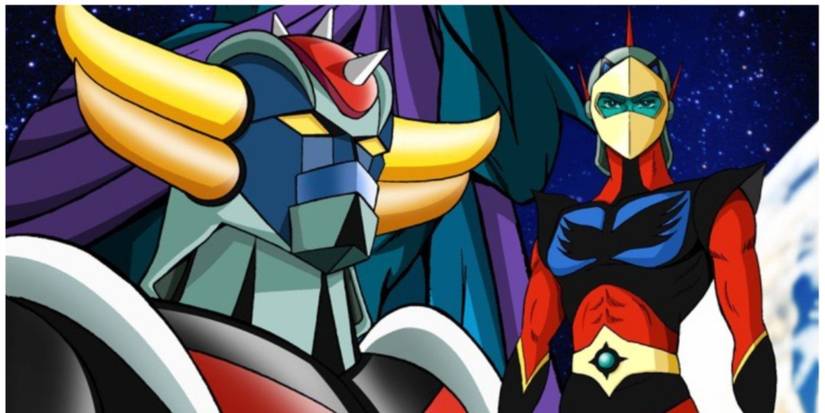 Poster Toile Goldorak / Grendizer / Mazinger - 50x70 Cm - Sans Cadre - Anime Manga