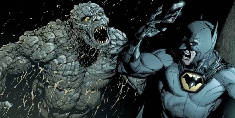 Killer Croc attacking Batman in Terre One Vol. 2