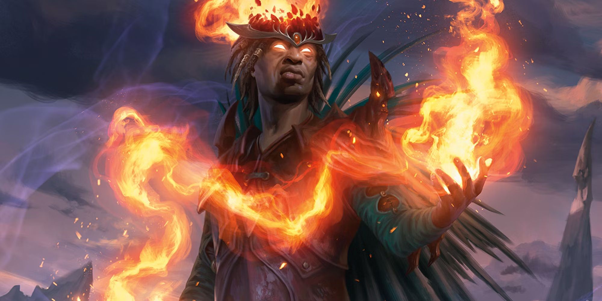 a warlock with fire in dungeons and dragons