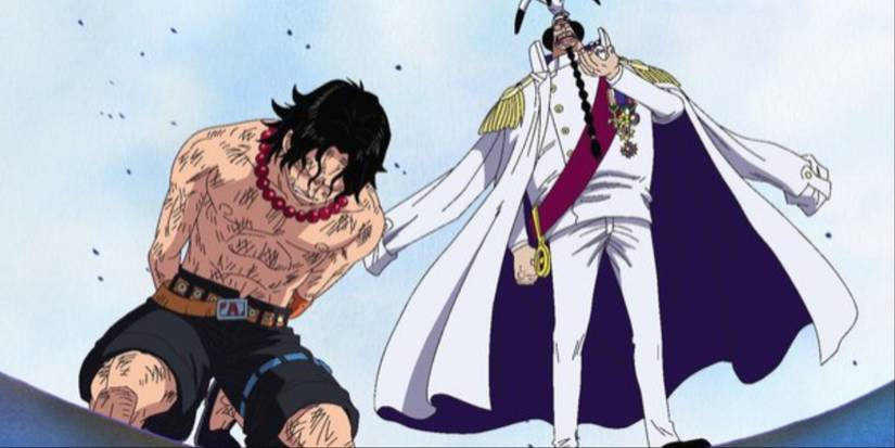 Sengoku reveals Ace's lineage at Marineford in the One Piece anime series