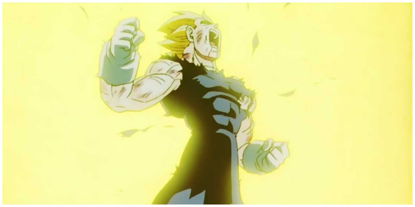 Majin Vegeta self-destructs with his Final Explosion gambit in Dragon Ball Z.