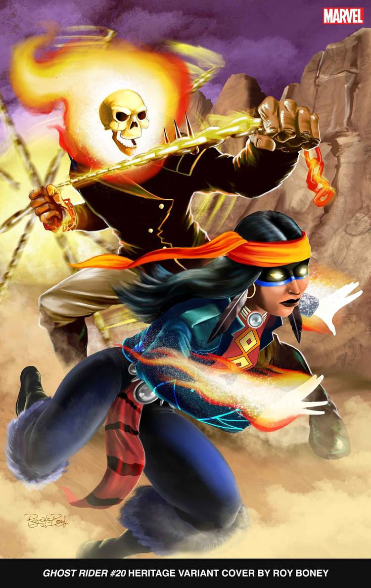 Marvel Spotlights Spirit Rider and Wyatt Wingfoot in Variant Covers for ...