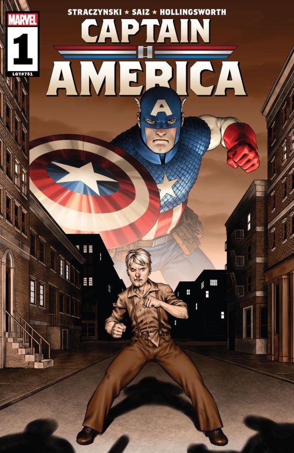 Captain America #1 cover.