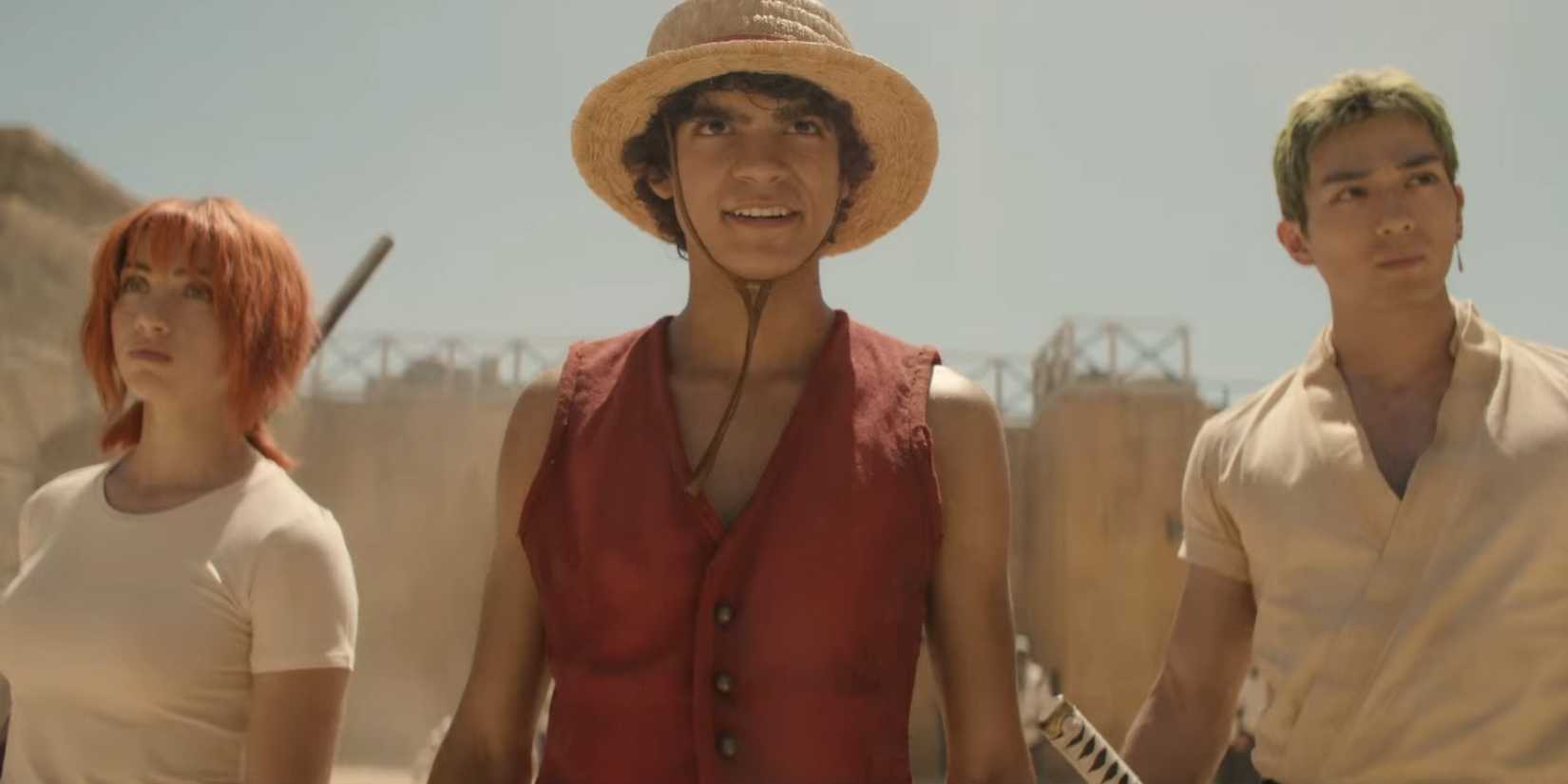 Luffy, Nami and Zoro are featured together in Netflix's live-action One Piece