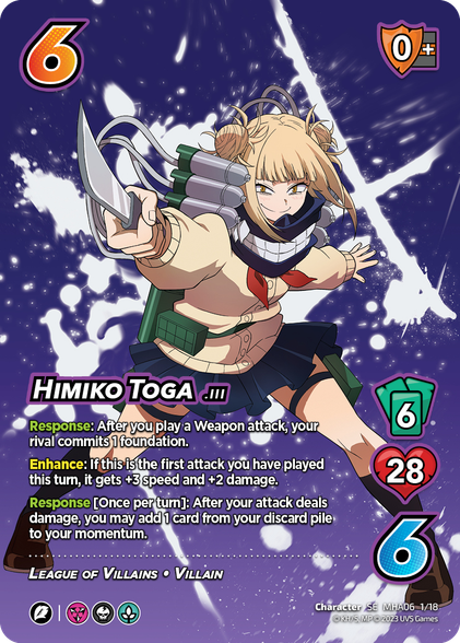 Exclusive Spoilers for The Himiko Toga MHA Jet Burn Deck Exclusive Spoilers for The Himiko Toga MHA Jet Burn Deck