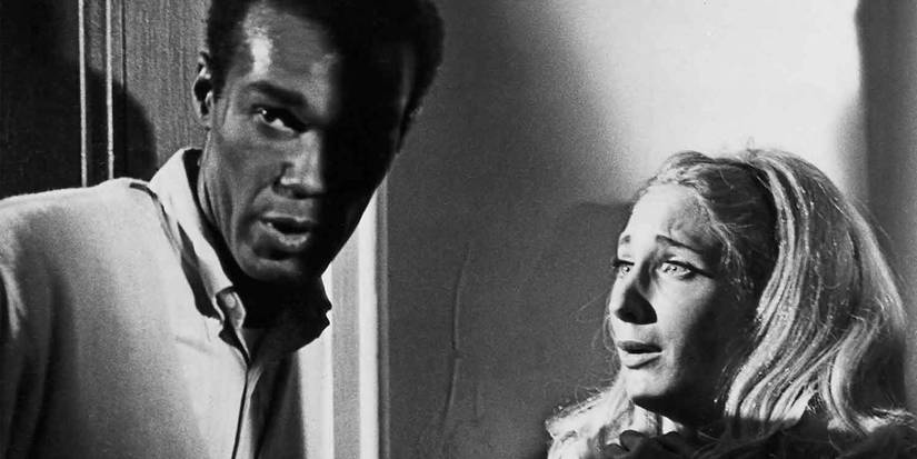 Duane Jones and Judith O'Dea in Night of the Living Dead