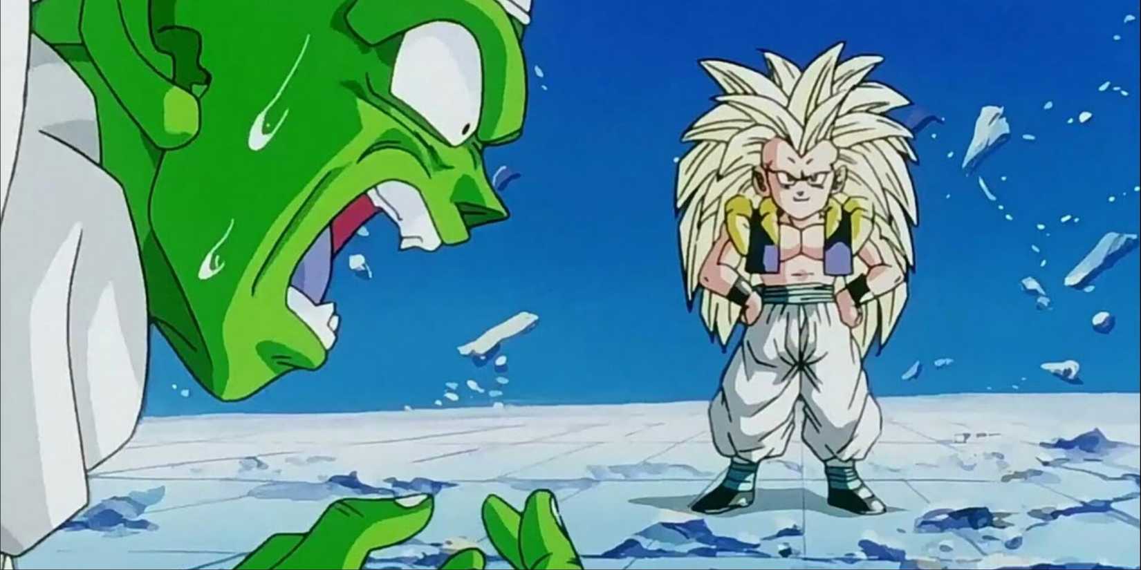 Piccolo grows exasperated as he trains Gotenks in Dragon Ball Z.