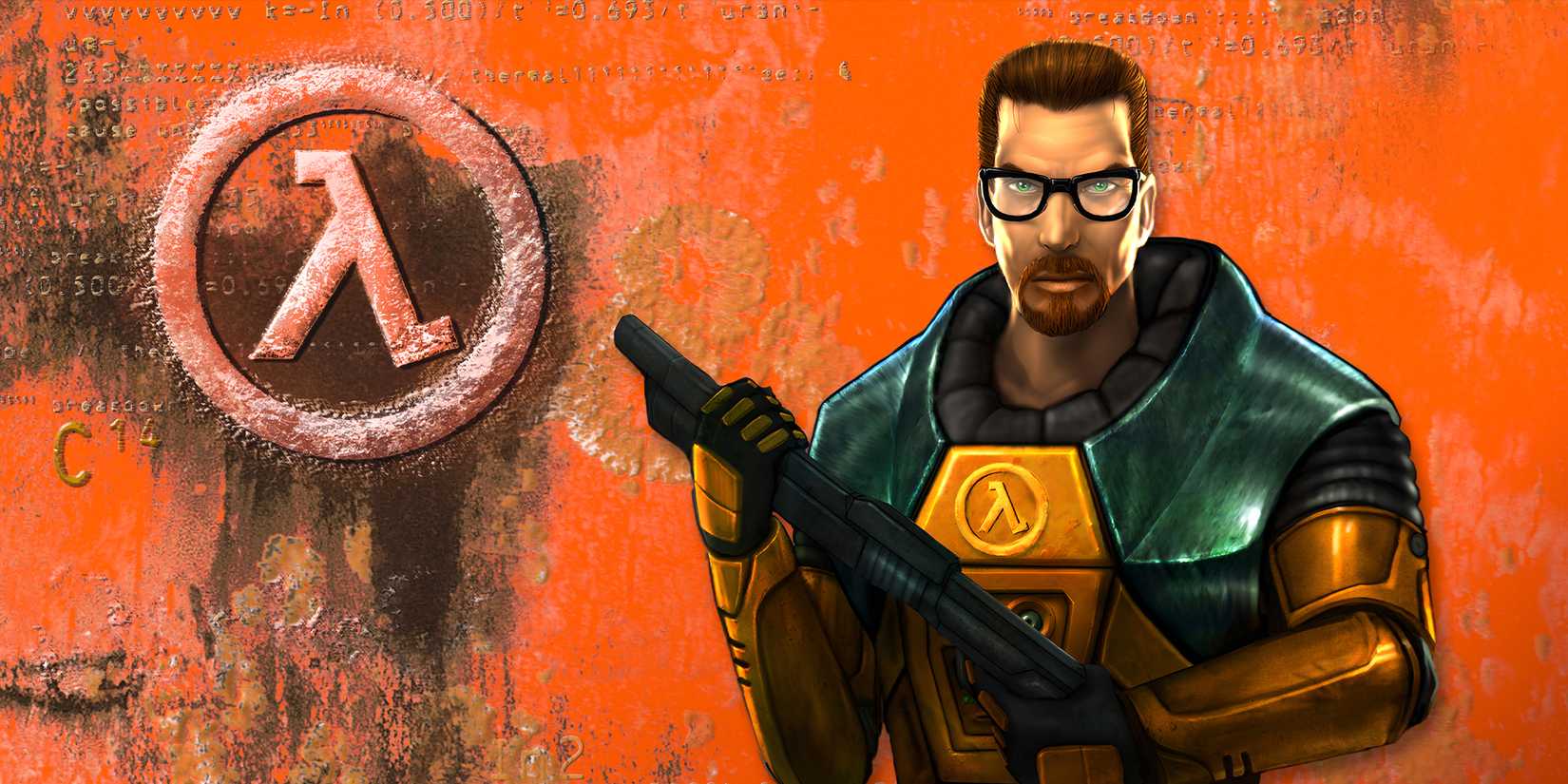 Half Life key image featuring Gordon Freeman