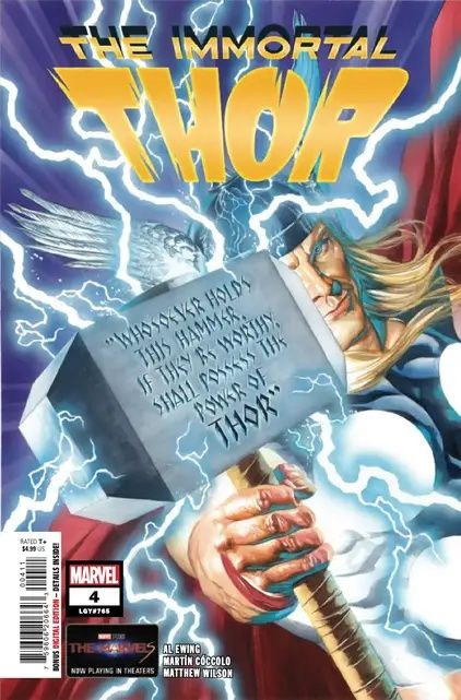 ​​​​​​​Immortal Thor #4 cover.