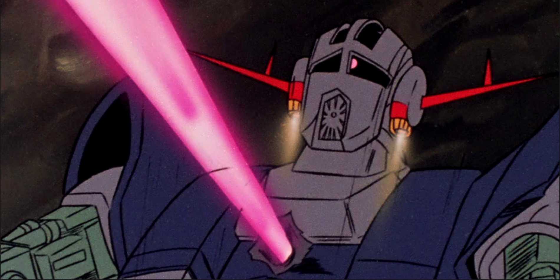 Char's Zeong explodes in the original Mobile Suit Gundam