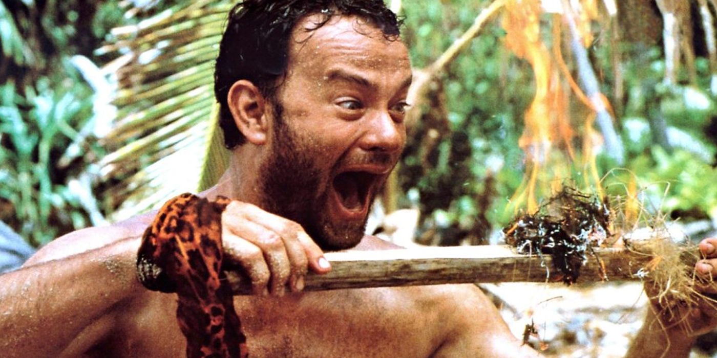 In the movie Cast Away starring Tom Hanks, what was in the box with the  angel wings, and why didn't he open it? - Quora