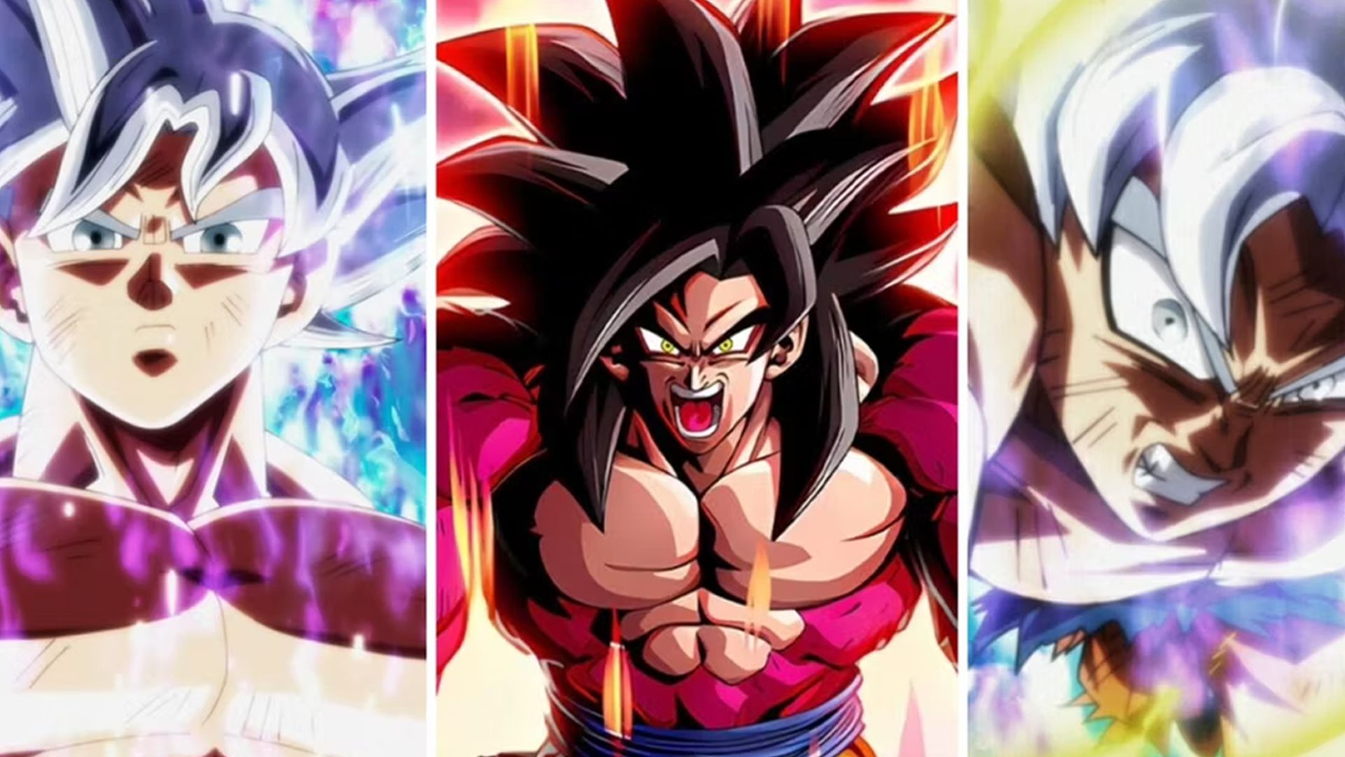 Why does Gogeta have red hair in his Super Saiyan 4 form whereas