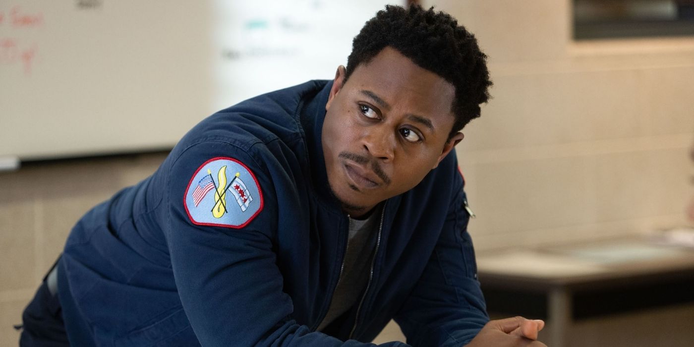 Daniel Kyri in fire department uniform as Darren Ritter on Chicago Fire