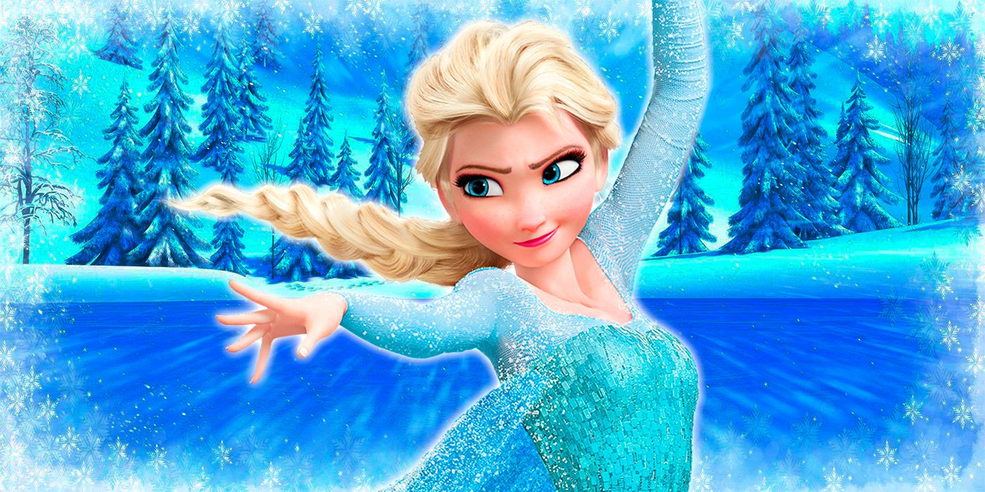 Elsa in a magical pose from Frozen