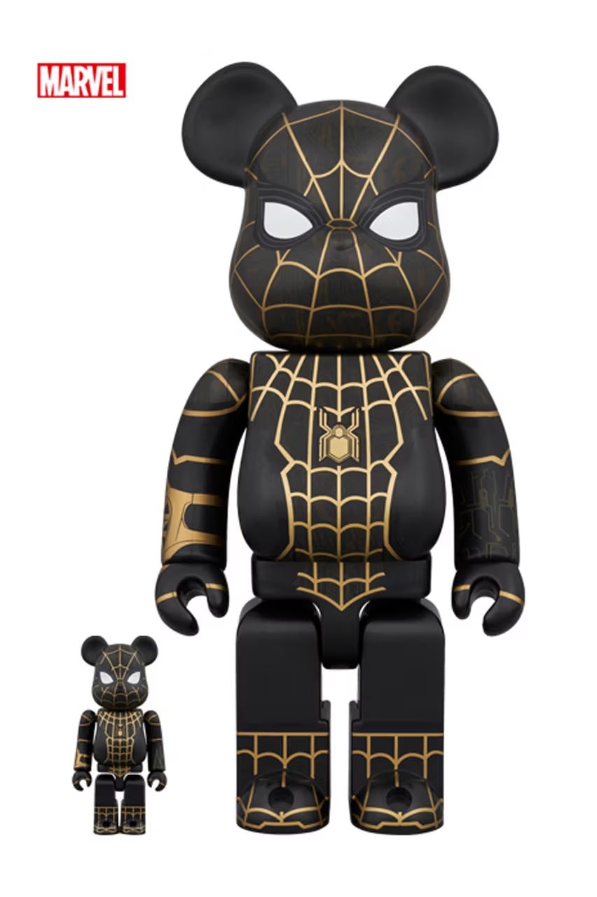 Medicom Unveils New Spider-Man: No Way Home Black and Gold