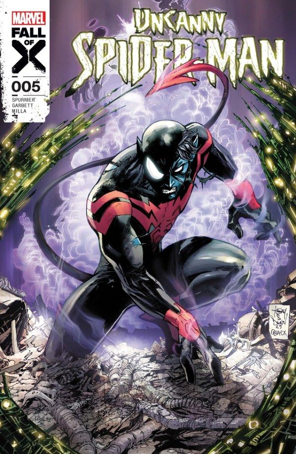 Capa do misterioso Homem-Aranha #5.