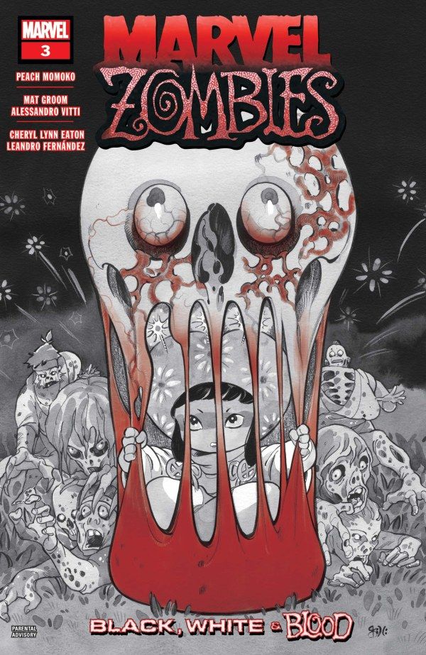 Marvel Zombies: capa preta, branca e sangrenta #3.