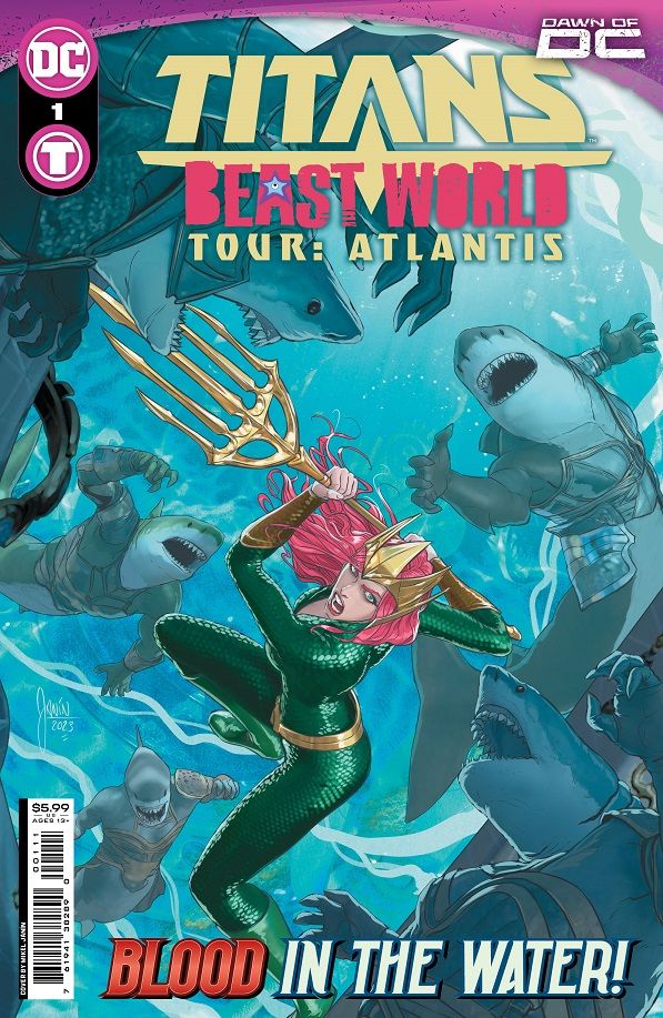 Titãs: Beast World Tour – capa do Atlantis #1.