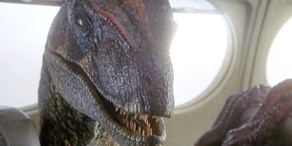 Um Velociraptor acorda Alan em Jurassic Park 3