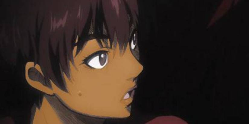 Casca from the 2016 Berserk anime looks shocked.