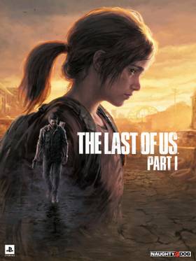 Joel walking with his gun against Ellie in The Last of Us game cover
