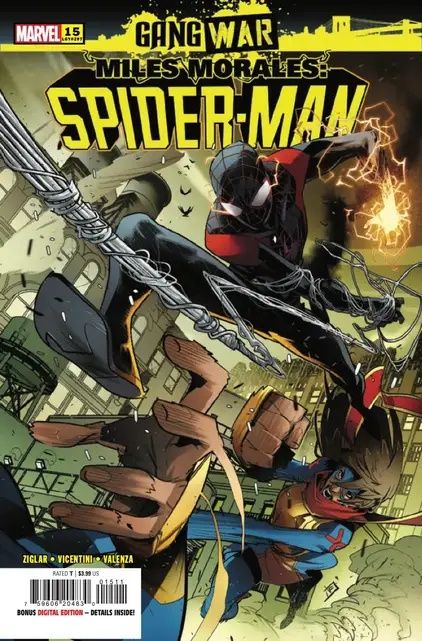 Miles Morales: capa do Homem-Aranha #15.