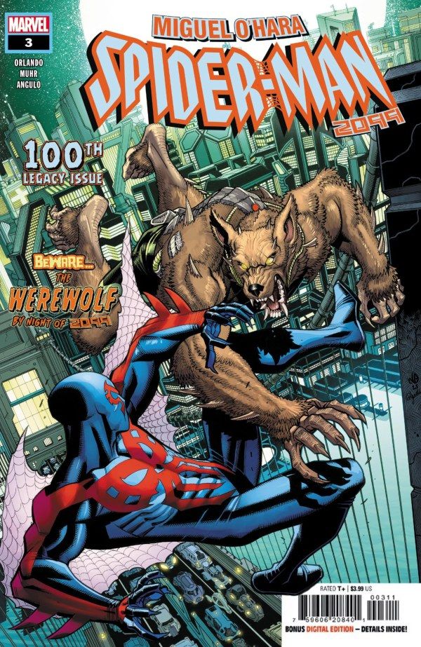 Miguel O'Hara: Capa do Homem-Aranha 2099 #3.
