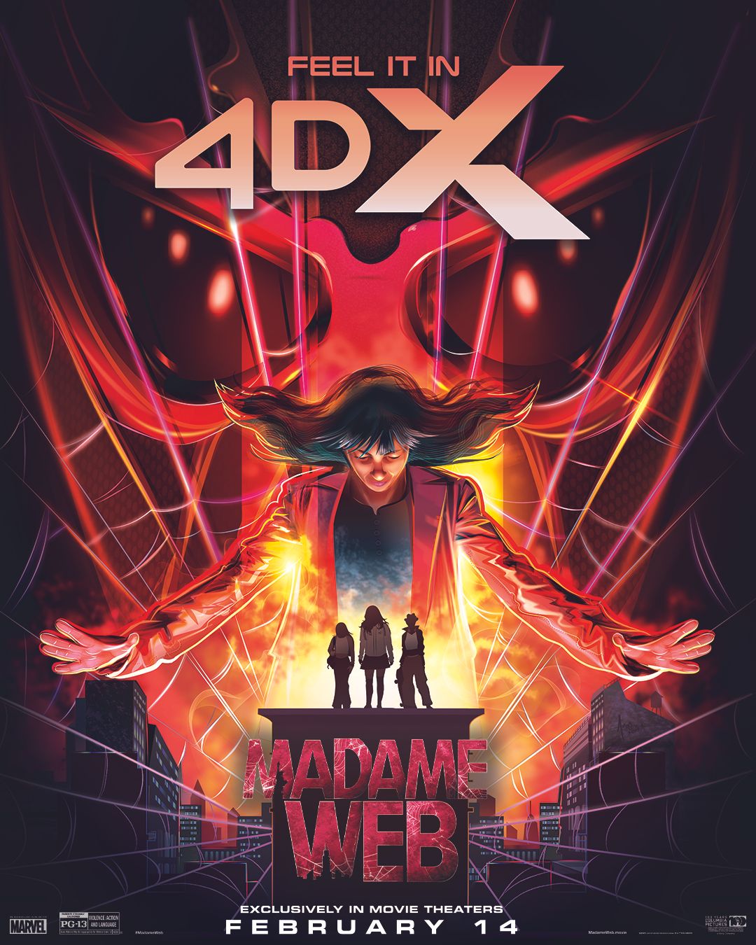 Madame Web Gets Stunning IMAX and 4DX Posters