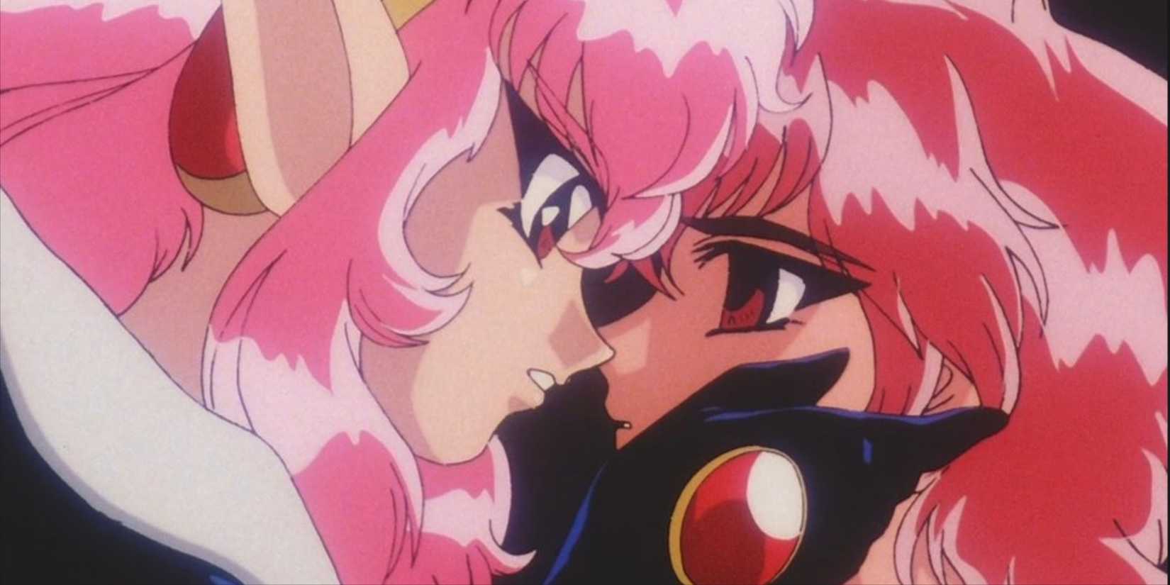 Nova tempts Hikaru in the anime Magic Knight Rayearth's second season.