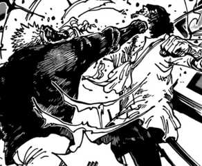 Garp vs Kuzan in One Piece